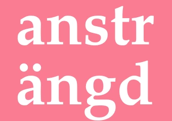 Synonym ansträngd
