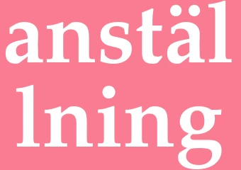 Synonym anställning