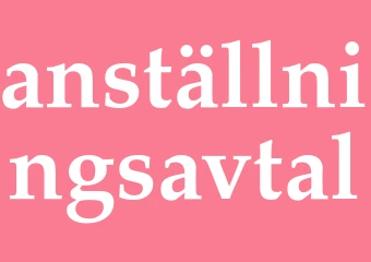 Synonym anställningsavtal
