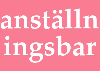 Synonym anställningsbar