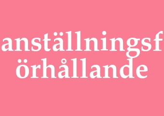 Synonym anställningsförhållande