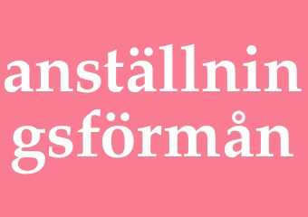 Synonym anställningsförmån