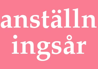 Synonym anställningsår