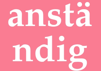 Synonym anständig