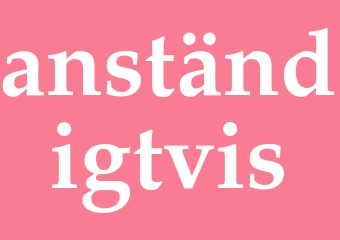 Synonym anständigtvis