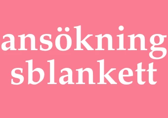 Synonym ansökningsblankett
