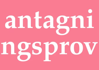 Synonym antagningsprov
