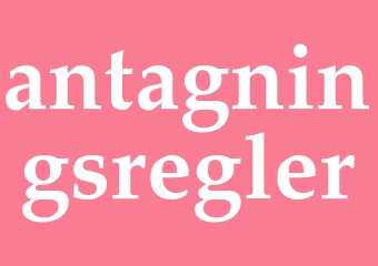 Synonym antagningsregler