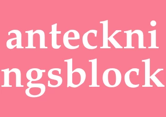 Synonym anteckningsblock