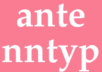 Synonym antenntyp