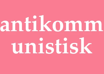 Synonym antikommunistisk
