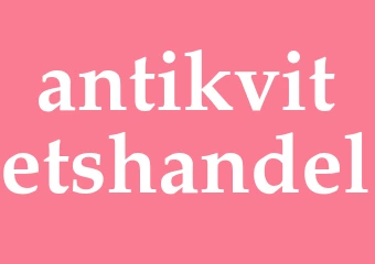 Synonym antikvitetshandel