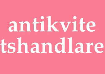 Synonym antikvitetshandlare