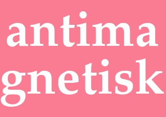 Synonym antimagnetisk