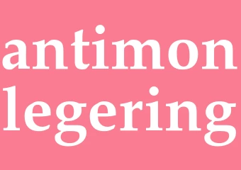 Synonym antimonlegering