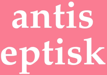 Synonym antiseptisk