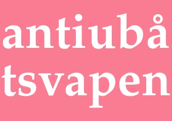 Synonym antiubåtsvapen