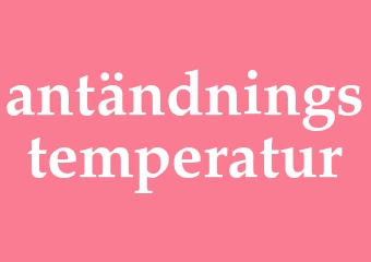Synonym antändningstemperatur