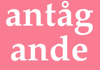 Synonym antågande