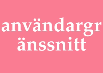 Synonym användargränssnitt