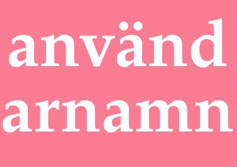 Synonym användarnamn