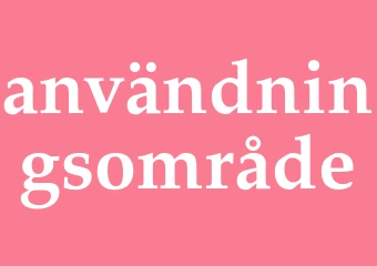 Synonym användningsområde