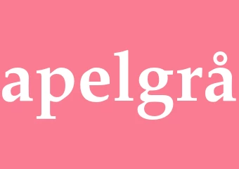 Synonym apelgrå