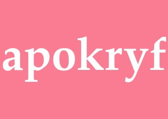 Synonym apokryf