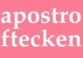 Synonym apostroftecken
