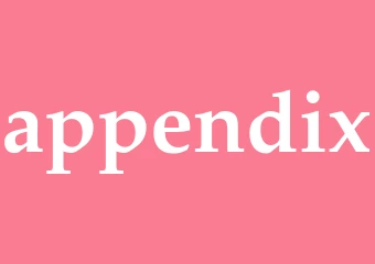 Synonym appendix