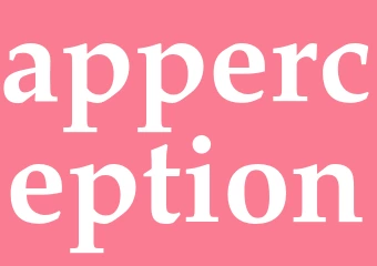 Synonym apperception