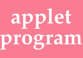 Synonym appletprogram
