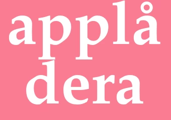 Synonym applådera