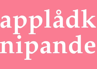 Synonym applådknipande