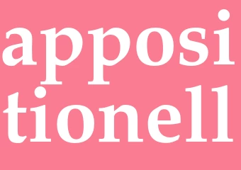 Synonym appositionell