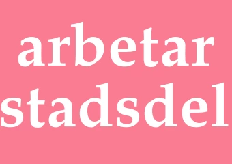 Synonym arbetarstadsdel