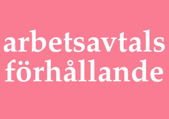 Synonym arbetsavtalsförhållande