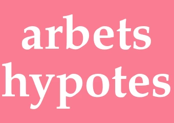 Synonym arbetshypotes