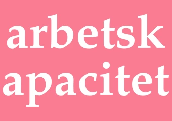 Synonym arbetskapacitet