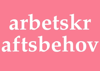 Synonym arbetskraftsbehov