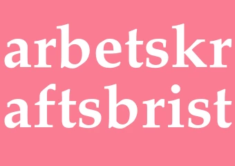 Synonym arbetskraftsbrist