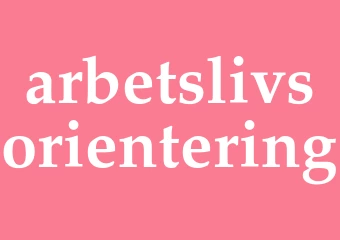 Synonym arbetslivsorientering