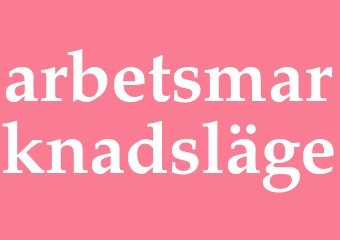 Synonym arbetsmarknadsläge