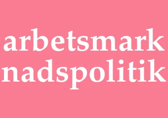 Synonym arbetsmarknadspolitik