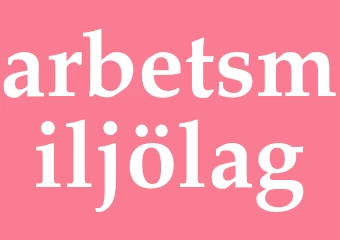 Synonym arbetsmiljölag