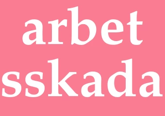 Synonym arbetsskada