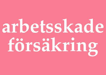 Synonym arbetsskadeförsäkring