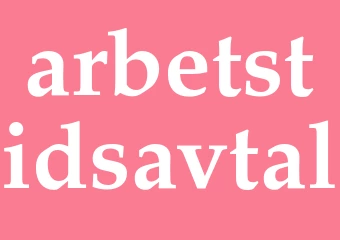 Synonym arbetstidsavtal