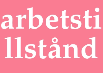 Synonym arbetstillstånd