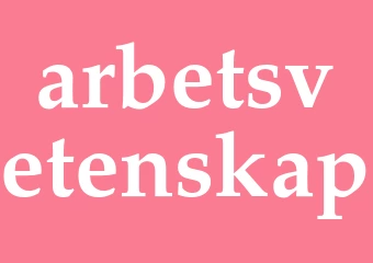 Synonym arbetsvetenskap